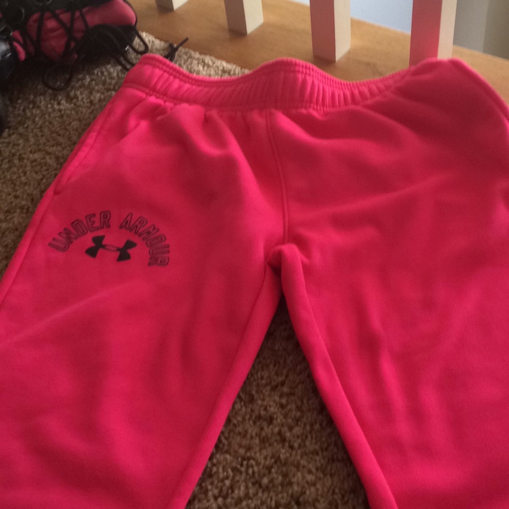 UnderArmour youth large hot pink sweatpants